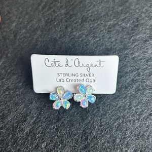 NWT Cote d’Argent Sterling Silver Opal Earrings